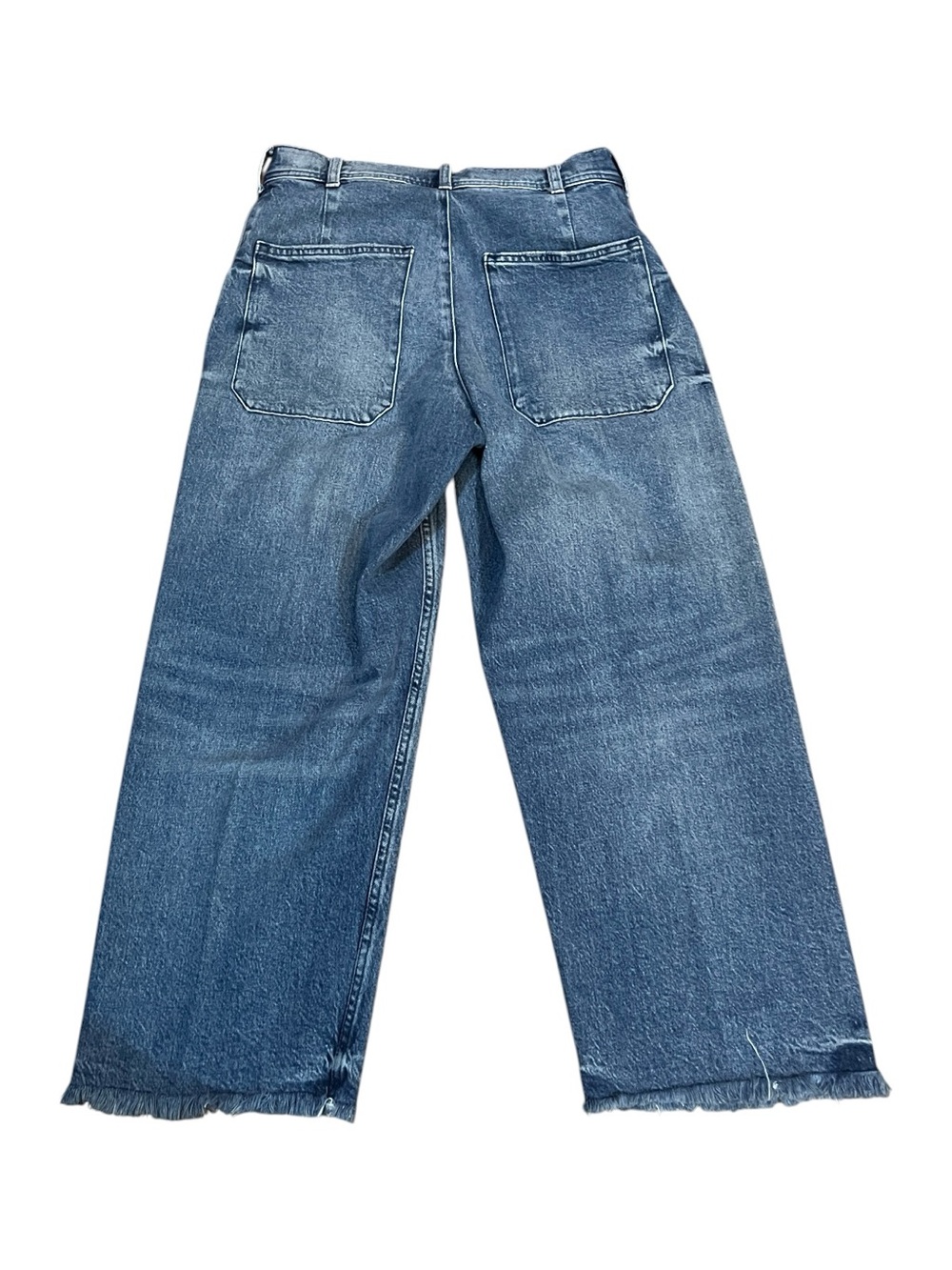 LUCKY BRAND LUCKY LEGEND HIGH RISE WIDE LEG PATCH POCKET DENIM JEANS BLU SIZE 10 - Picture 3 of 13
